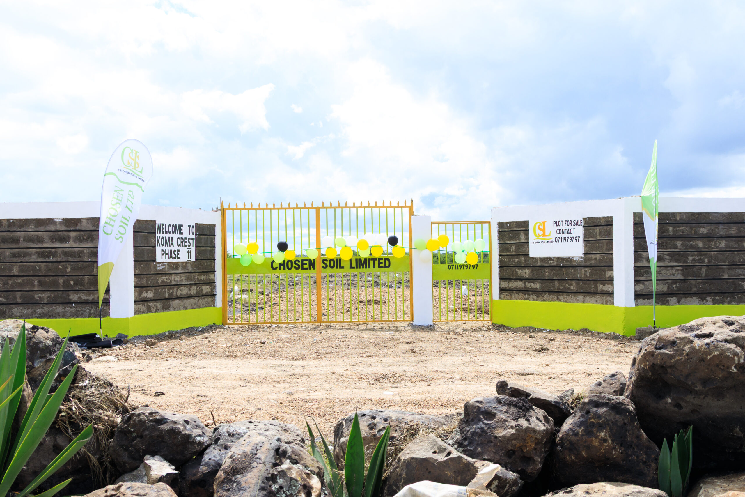 Koma Crest plots for sale — surveyed and demarcated residential plots ready for construction